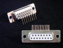 d-sub connector 15 polig female print haaks